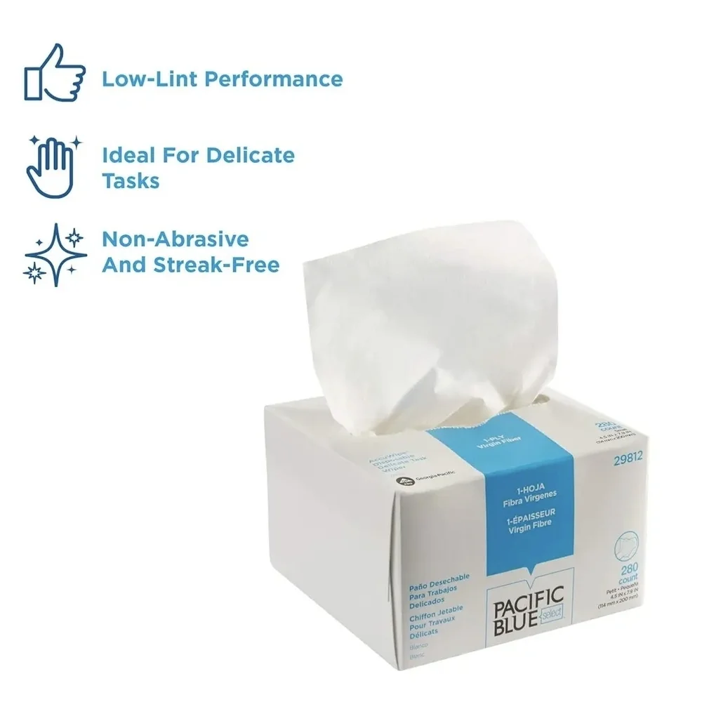 Pacifica Pacific Blue White Cleaning Wipes Box